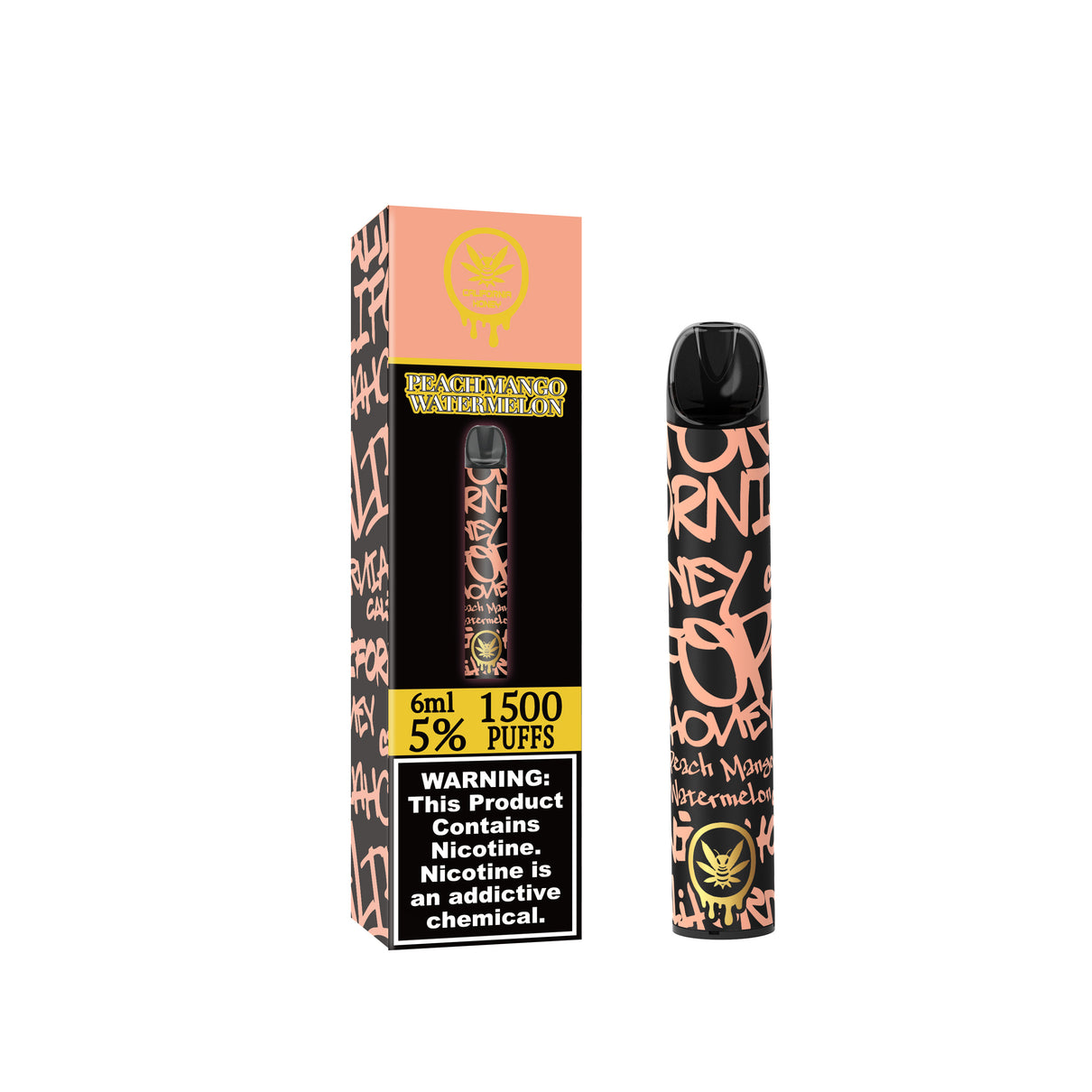 Peach Mango Watermelon 1500 Puffs