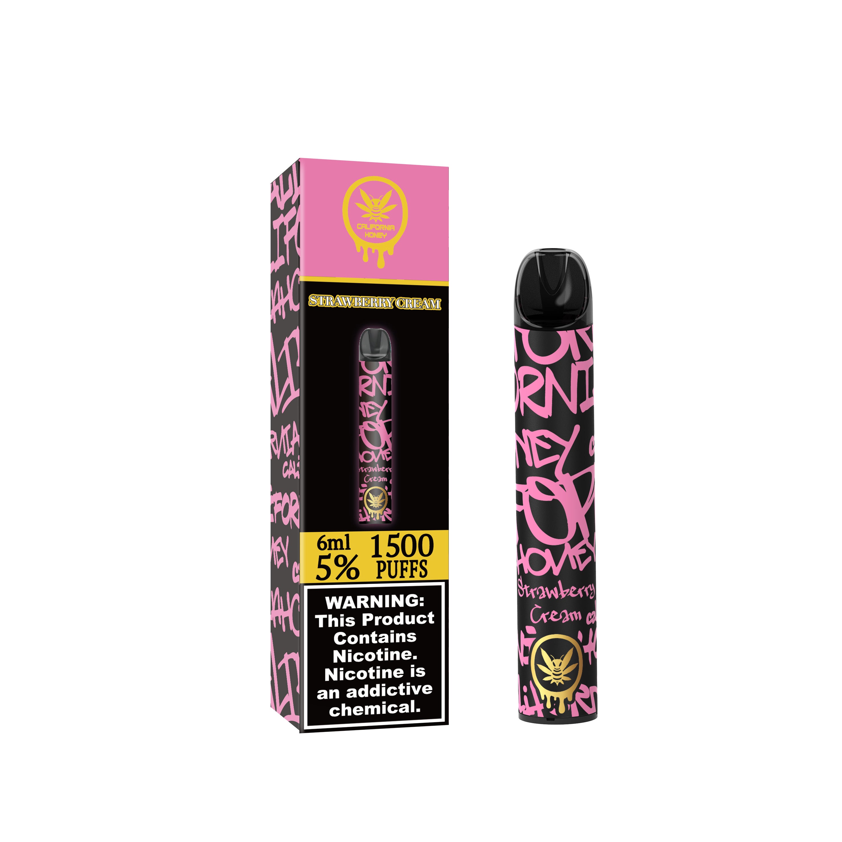 Strawberry Cream 1500 Puffs