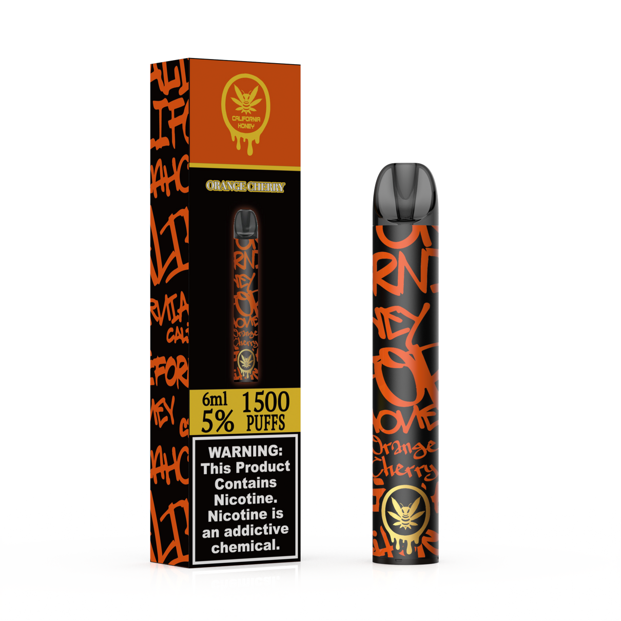 Orange Cherry 1500 Puffs