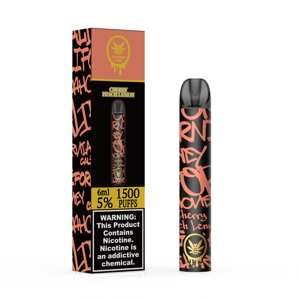 Cherry Peach Lemon 1500 Puffs