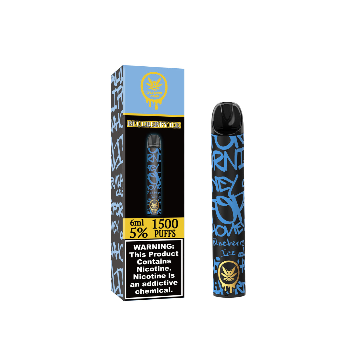 Blueberry Ice 1500 Puffs