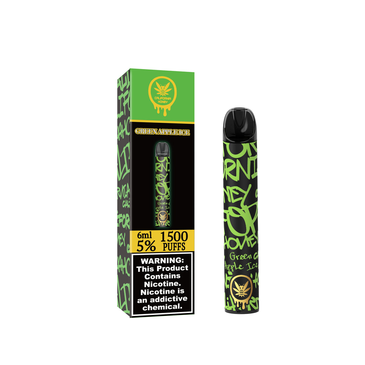 Green Apple Ice 1500 Puffs