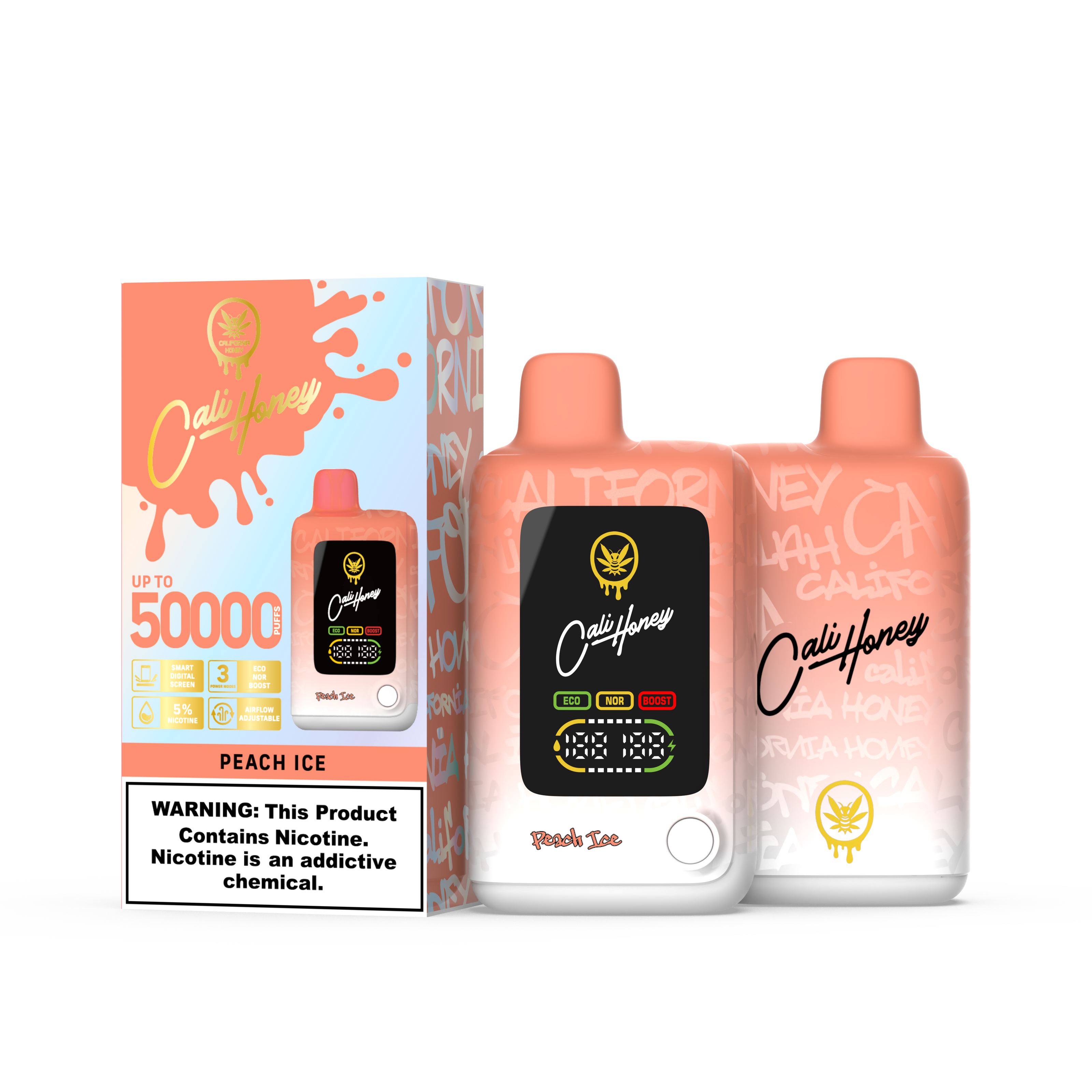 Peach Ice 50K Puffs